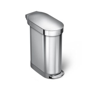 45L Slim Step Can with Liner Rim