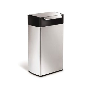 40L rectangular steel touch-bar can