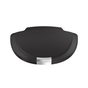 Black Plastic Semi-Round Lid with Slide Lock [Sku:Pd0417]