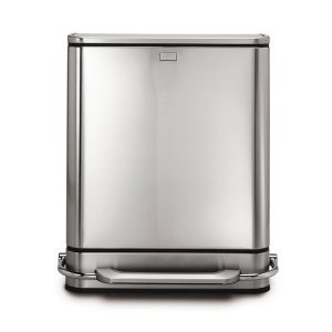 48L stainless steel bar recycler & trash can