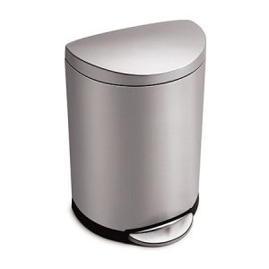 50L semi-round step trash can